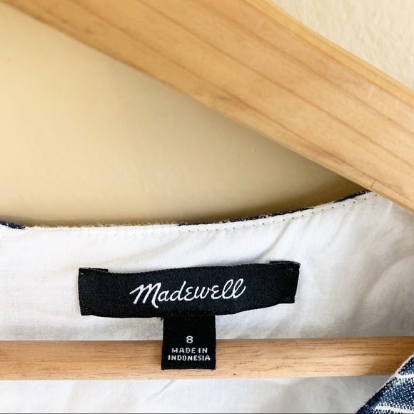 Madewell plaid dress bell sleeve tunic RELISTED - Picture 4 of 13